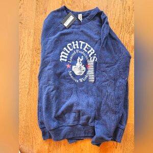 NWT Michters Blue Fleece Sweatshirt for Women